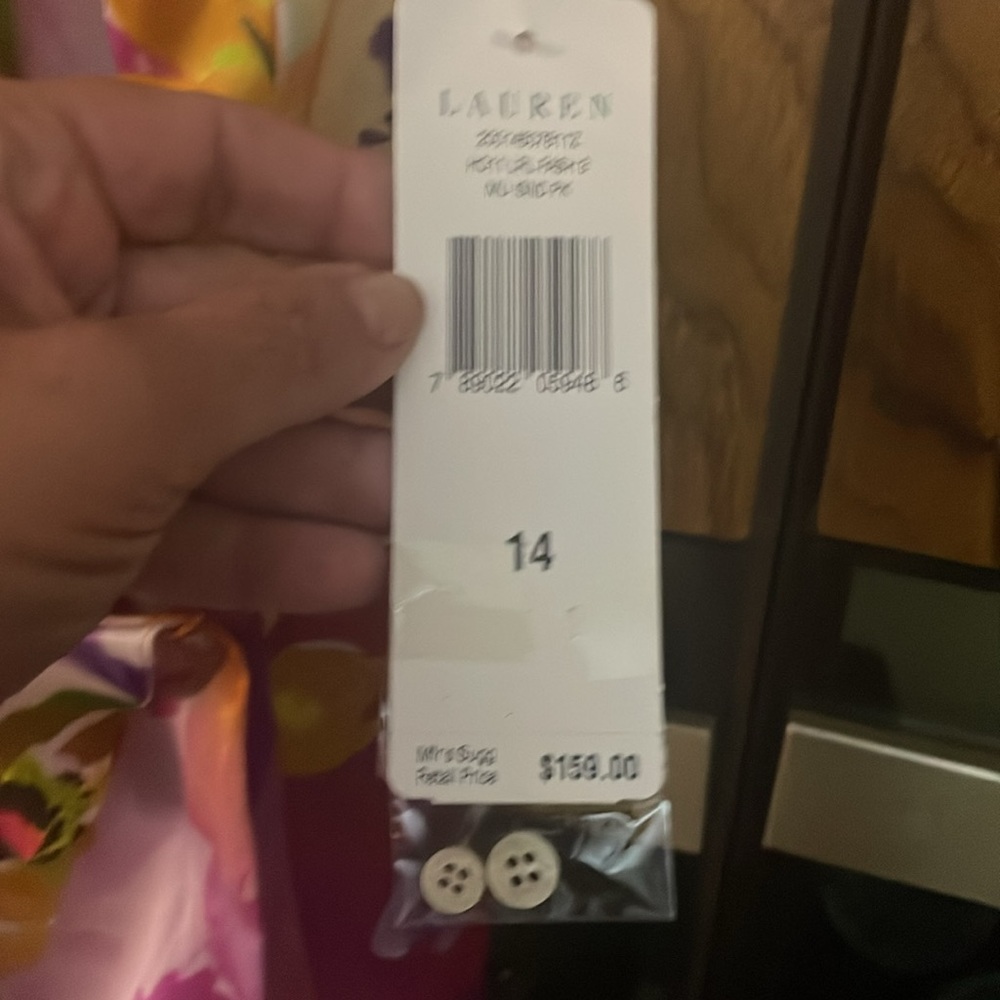 NWT Lauren Ralph Lauren GORGEOUS FLORAL RUFFLE All silk Blouse Size 14 - Picture 7 of 13